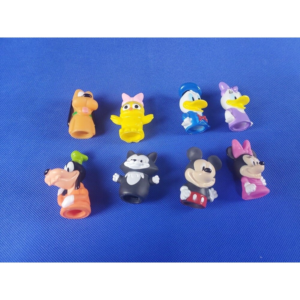 Lot Of 8 Disney Mickey And Friends Bath Time Finger Puppets